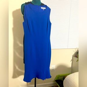 Kasper Blue Casual Dress Sleeveless Size 8